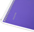 Mintra Office TOP BOUND Durable Spiral Notebooks (Purple, College Ruled, 3pk)