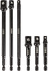 ARES 70382 6-Piece Impact Grade Socket Adapter Set, Turns Drill Driver into High Speed Socket Driver