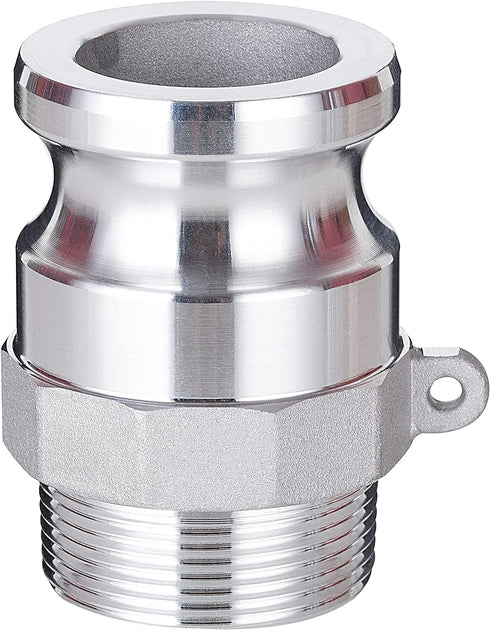 EASTRANS Aluminum 1.5" Camlock Fittings Type F, 2 PCS Cam and Groove Hose Coupling