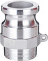 EASTRANS Aluminum 1.5" Camlock Fittings Type F, 2 PCS Cam and Groove Hose Coupling