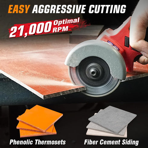 3 Inch Cut Off Wheel with 1/4" Mandrel Adapter for Die Grinder, Tungsten Carbide Blade for Rotary Tools