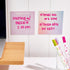 Erin Condren Reusable Sticky Notes 6-Pack - Stick and Re-Stick with Wet- or Dry-Erase Markers