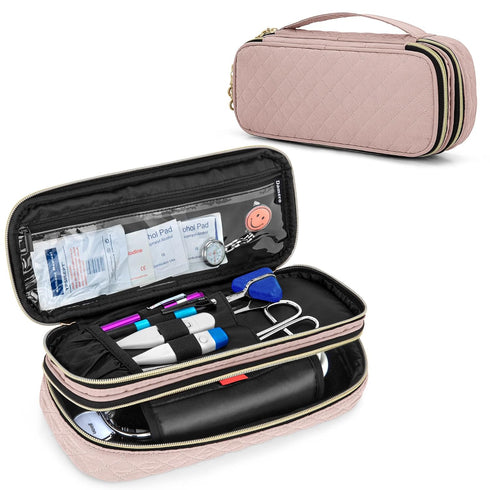 Damero Double Layer Stethoscope Case Compatible with 3M Littmann/ADC/Omron Stethoscope, Stethoscope Carrying