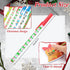 Cholemy 36 Sets Christmas Notepad Holiday Ballpoint Pens with Ribbon, Winter Holiday Theme Sticky Note Set