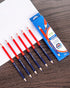 Precision Marking Pencils for Detailed Work, Wooden Pole Red and Blue Dual Color