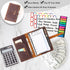 Leather Binder Budget with Cash Envelopes, Handmade A6 Money Saving Planner, Brown