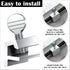 4 Pack Sliding Window Locks Adjustable Aluminum No-Drill Security Locks for Sliding Windows & Doors