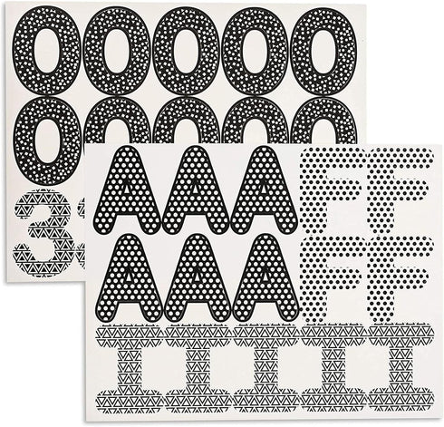 Juvale 144 Count Bulletin Board Alphabet Letters and Numbers