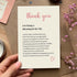 Qiavor Heartfelt Thank You Card for Friend Family Coworker, Poem Appreciation Card for Teacher Doctor Nurse
