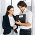 Dunwell Plastic Folders with 3 Prongs, 2 Pack, Black, 2-Pocket Folders with Fasteners, Durable Acid-Free Poly for Long