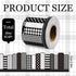 65.6 FYSUIMU Ft Back to School Bulletin Board Border Black White Book Bookshelf Die Cut Border Trim Roll for First Day