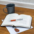 Dicksons Man of God 2 Piece Metal Woodgrain Ballpoint Pen & Leatherette Keychain Gift Boxed Set