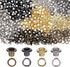 Neyauo 240 Pcs Grommet Tool Kit, 1/4 Inch (3mm Inside) Metal Eyelet Set,