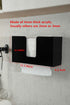 IEEK Paper Towel Dispenser Wall Mount Acrylic Paper Towel Holder for Bathroom Office and Kitchen,Hand Towel Dispenser