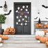 Halloween Bulletin Board Decoration Set, Cute Ghost Paper Cutouts and Blackboard Border for Classroom Chalkboard Decor