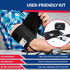 Set Dixie EMS Deluxe Aneroid Sphygmomanometer Blood Pressure W/Adult Cuff, Carrying Case and Calibration Tool - Black