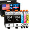Cartlee 5 Pack Compatible Ink Cartridges for HP 934 935 934XL 935XL for OfficeJet Pro 6830 6230 6835