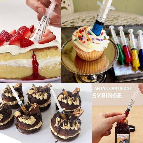 60ml Pack 15 Syringe for Liquid, Syringe Without Needle for Pet Feeding, Liquid Measurement, Individually Wrapped