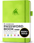 Clever Fox Password Book - Medium Password Keeper for Website Logins, Internet Address Organizer with Alphabetical Tabs