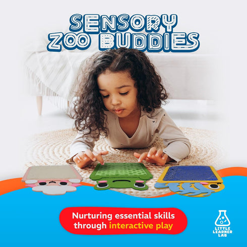 8-Pack Sensory Zoo Buddies: Sensory Mats for Kids | Sensory Toys for Kids with Autism | Sensory Toys for Autistic