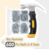 Mr. Pen- Nail Assortment Kit and 8oz Small Hammer, 600 Pcs Small Nails, Nails for Hanging Pictures, Nails for Wall, Picture Hanging Nails, Hammer and Nails Set, Small Hammer for Picture Hanging