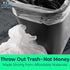 4 50 Count, Leak-Proof Clear Gallon Trash Can Liners, Coreless Roll, No Mess Disposal, Guaranteed for Life