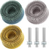 Mudder 3 Pieces 2 Inch Coarse Bristle Disc Attachment for Abrasive Coating Removal with 1/4 Inch Round Shank