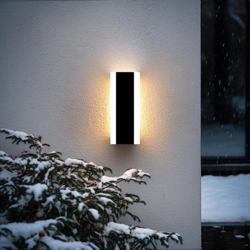 YCMGEAD Outdoor Wall Light Fixtures Modern Long LED Wall Sconce Black Exterior Light