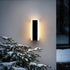 YCMGEAD Outdoor Wall Light Fixtures Modern Long LED Wall Sconce Black Exterior Light