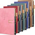 Xinnun 6 Set Leather Journal Writing Notebooks, Life Tree Refillable Hardcover Notebook with Ballpoint Pens