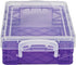 Super Stacker Plastic Crayon Box - Stackable Crayon Organizer, Small Storage Containers with Lids, Color May Vary