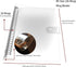B5 Ring Binder, 26 Rings Loose-Leaf Binder, B5 Folder for Filler Paper, Soft, Transparent