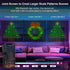 6.6 6.6Ft 400LED Programmable Christmas,Halloween,4th Smart Animated Curtain String Lights Remote APP Control x RGB
