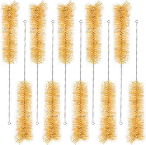 stonylab 10 Pack Tube Brushes, Bristle Cleaning Brushes for Test Tube & Bottle, Size M with Radial Tufted End