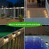 12 Pack Melunar Solar Deck Lights Outdoor, Solar Step Lights Waterproof for Outside, Yard, Patio, Garden, Pool