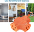 K KASONIC 3-Outlet Grounding Adapter, UL Listed Plug Extender, Heavy-Duty Power Tap, 3 Pack