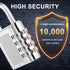 ZHEGE 4 Digit Padlock for Gym Locker, School, Employee, Outdoor, 2 Pack, Silver