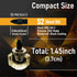 10in1 Short Stubby Mini Screwdriver for Tight Spots, Double-headed High Hardness S2 Steel Bits