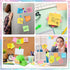 Pop Up Sticky Notes (32 Pads) - 3x3 Refills, 8 Bright Color Self-Stick Note Pads, 1600 Sheets for Home, Office, School