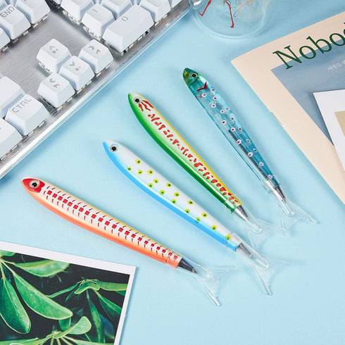Outus 12 Pcs Fish Ballpoint Pens - Cute Fish Pen for Fishing Birthday Party Favors, Office Writing