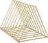 Martha Stewart Ryder Gold Mesh Metal 9 Slot Triangle Magazine File Holder, Desktop Organizer Sorter