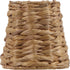 Aspen Creative 51008-1, 3" 4" 4" Empire Clip-On Chandelier Lamp Shade, Natural Water Hyacinth, Top x Bottom x Slant
