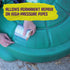 ATack Waterproof Patch and Seal Tape, Clear, 4" x 10', Water Barrier Tape for Leak Repair on Pipes, Roof, Boat
