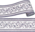 Yifely Moistureproof PVC Wallpaper Border, Peel & Stick Scroll Wall Borders Sticker for Home Decor