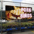 Fastasticdeals 4 Grommets 24x48Inches Vinyl Banner Multiple Sizes Pork Rinds Outdoor Advertising Printing E Restaurant