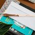 Uncommon Desks Rose Gold Letter Opener Knife, Smooth Metal Plated Envelope Opener, Ergonomic Handle for Home and