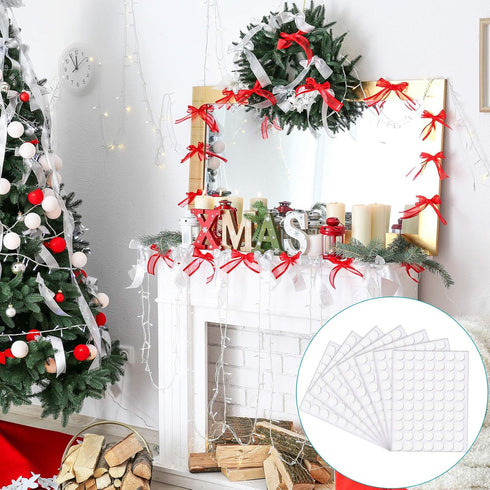 Outus Double Sided Dots Traceless Clear Putty, 350 Pieces, Removable Reusable Transparent Adhesive Stickers for