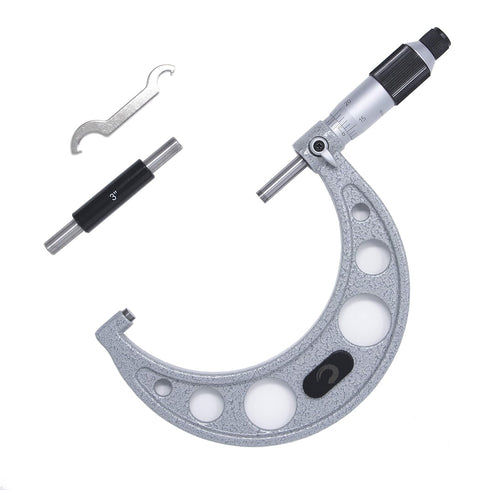 MMTR-04 Premium Outside Micrometer with Carbide Tip - 3-4" Measuring Range, 0.0001" Graduation Precision Tool