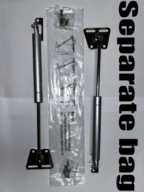 LLJJLXZCD 2-Piece Lift Bracket 150N/33Ibs, Air Strut, Cabinet Hinge, Toy Box Hinge