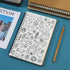 EUSOAR Dotted Spiral Notebook, A5 3-Pack, 5.5"x8.3", 120 Pages, Hardcover Wirebound for Journaling